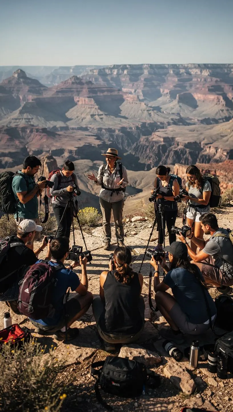 Живописный вид на горные цепи, окруженные пустынными просторами и историческими памятниками.